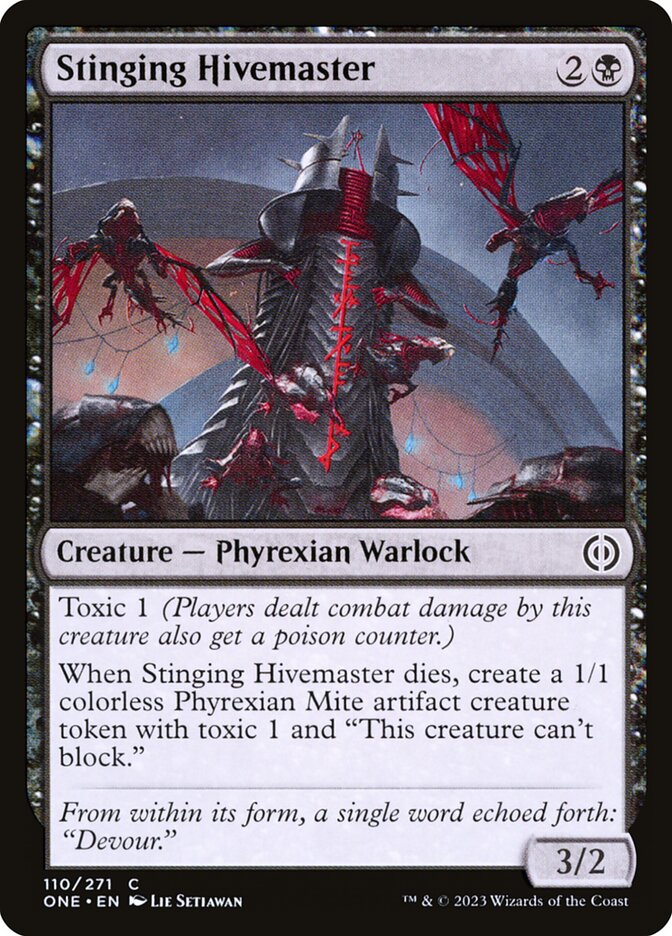 Stinging Hivemaster 110 (Phyrexia: All Will Be One)  | Good Games Adelaide SA