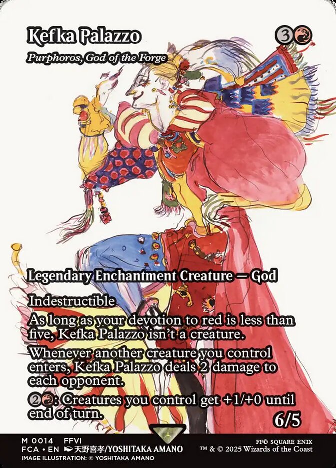 Kefka Palazzo Purphoros God of the Forge 14 (FINAL FANTASY: Through the Ages)  - Foil | Good Games Adelaide SA
