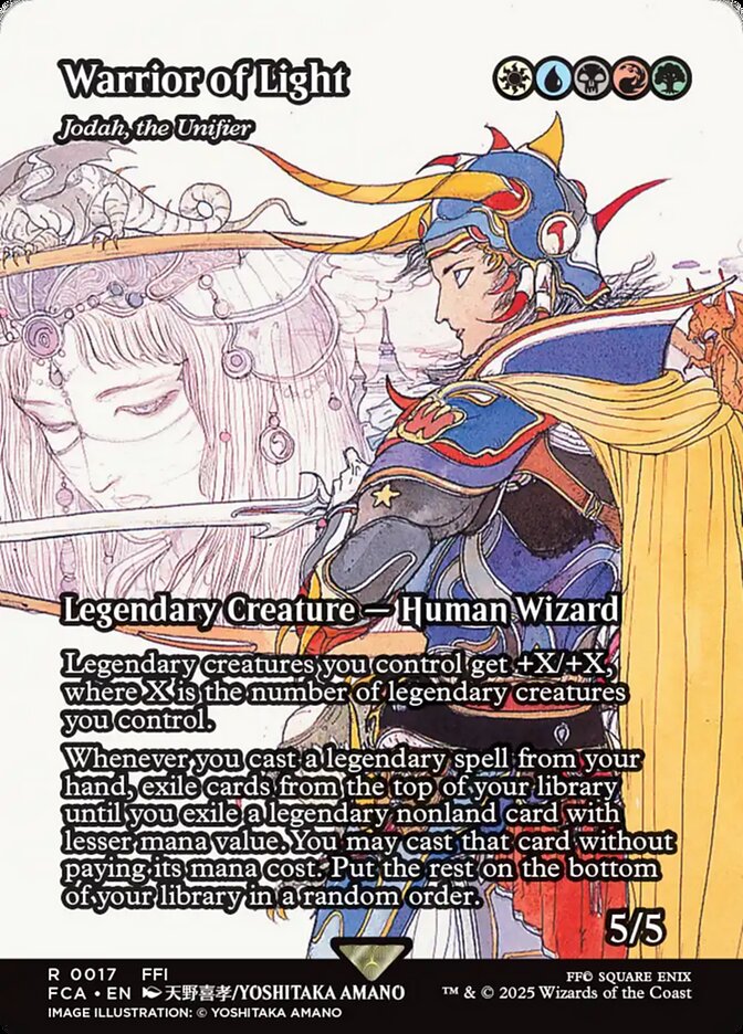 Warrior of Light Jodah the Unifier Showcase 17/0 (FINAL FANTASY: Through the Ages)  - Showcase Foil | Good Games Adelaide SA