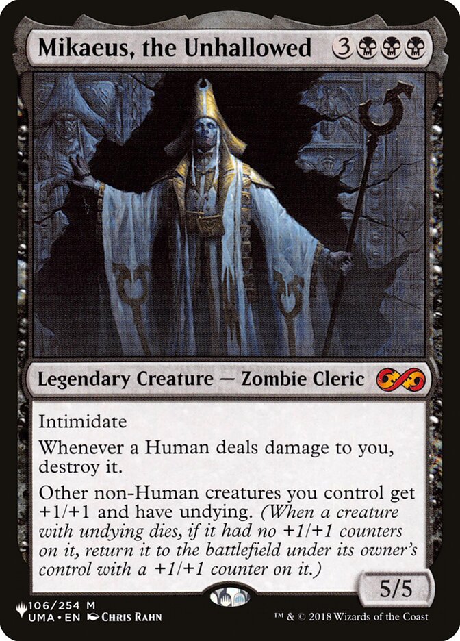 Mikaeus, the Unhallowed 106/254 (The List Reprints)  | Good Games Adelaide SA