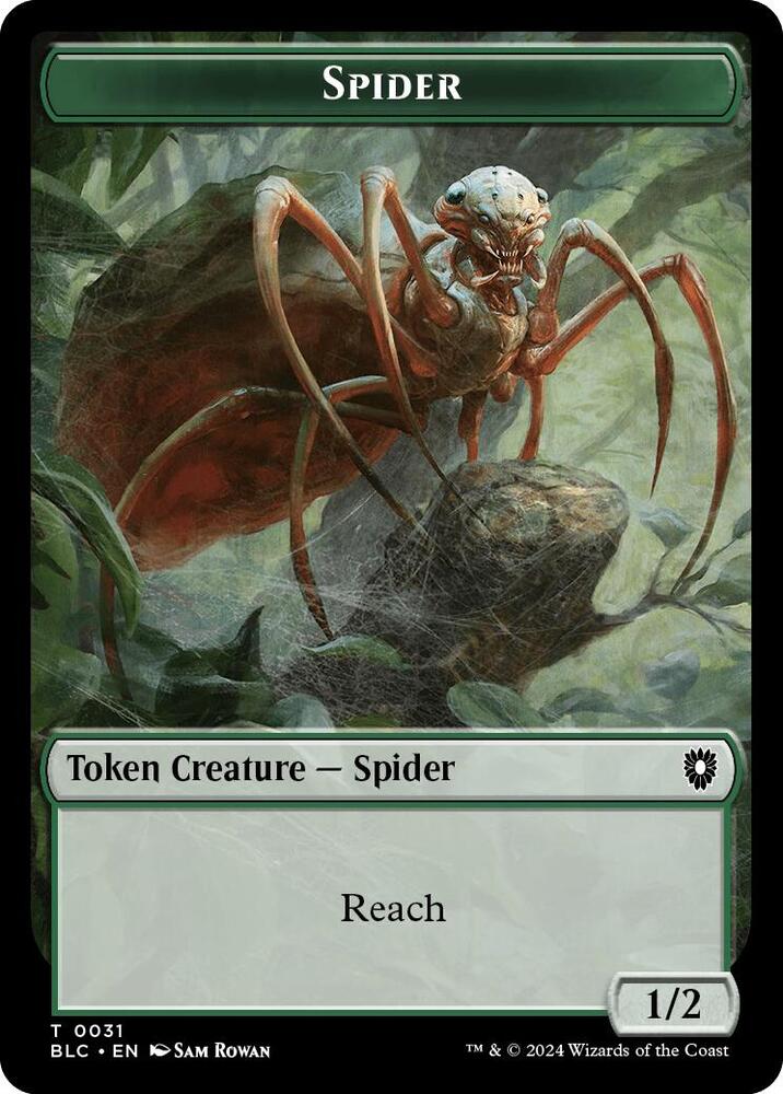 Spider Blood Double Sided Token 31 // 36 (Commander: Bloomburrow)  | Good Games Adelaide SA