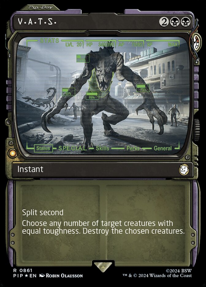 V.A.T.S. 861 (Universes Beyond: Fallout)  - Foil | Good Games Adelaide SA