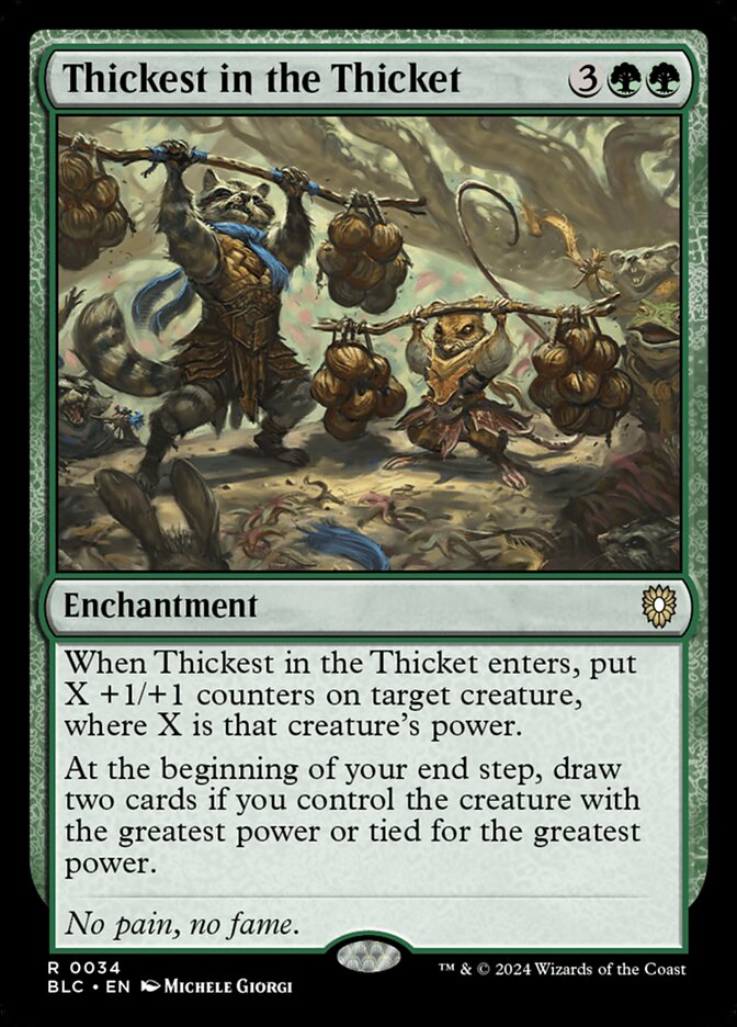 Thickest in the Thicket 34 (Commander: Bloomburrow)  | Good Games Adelaide SA