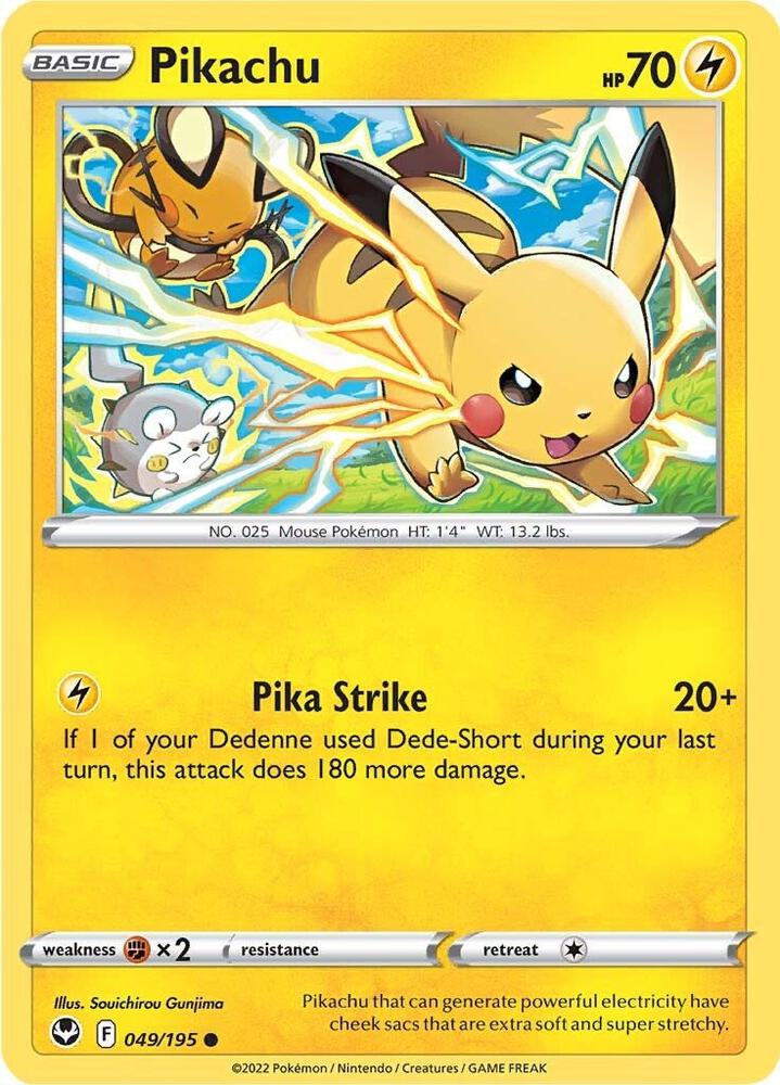 Pikachu 049/195 (SWSH12: Silver Tempest)  | Good Games Adelaide SA
