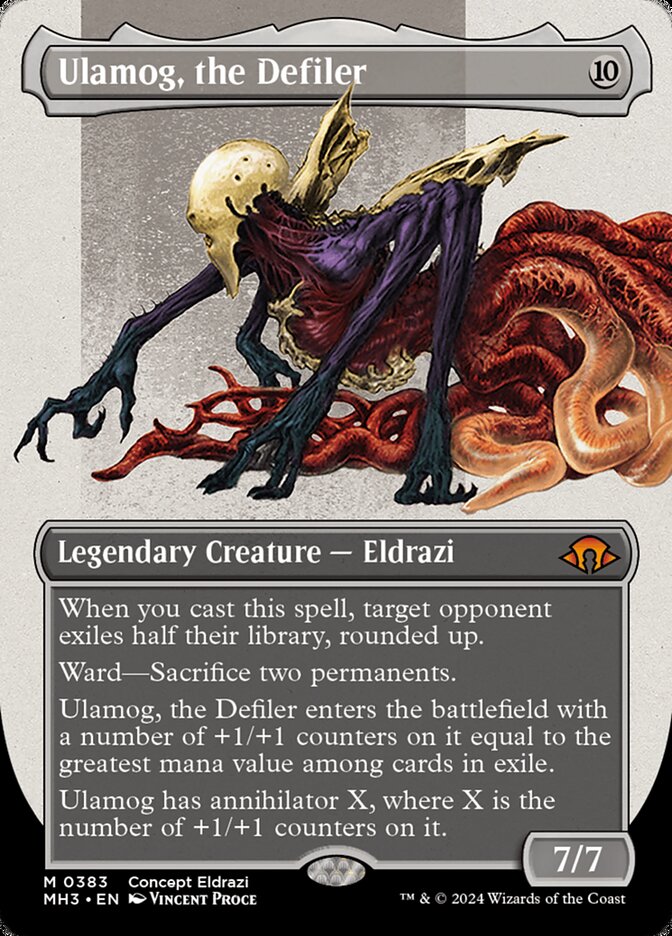 Ulamog, the Defiler 383/319 (Modern Horizons 3)  - Borderless Foil | Good Games Adelaide SA