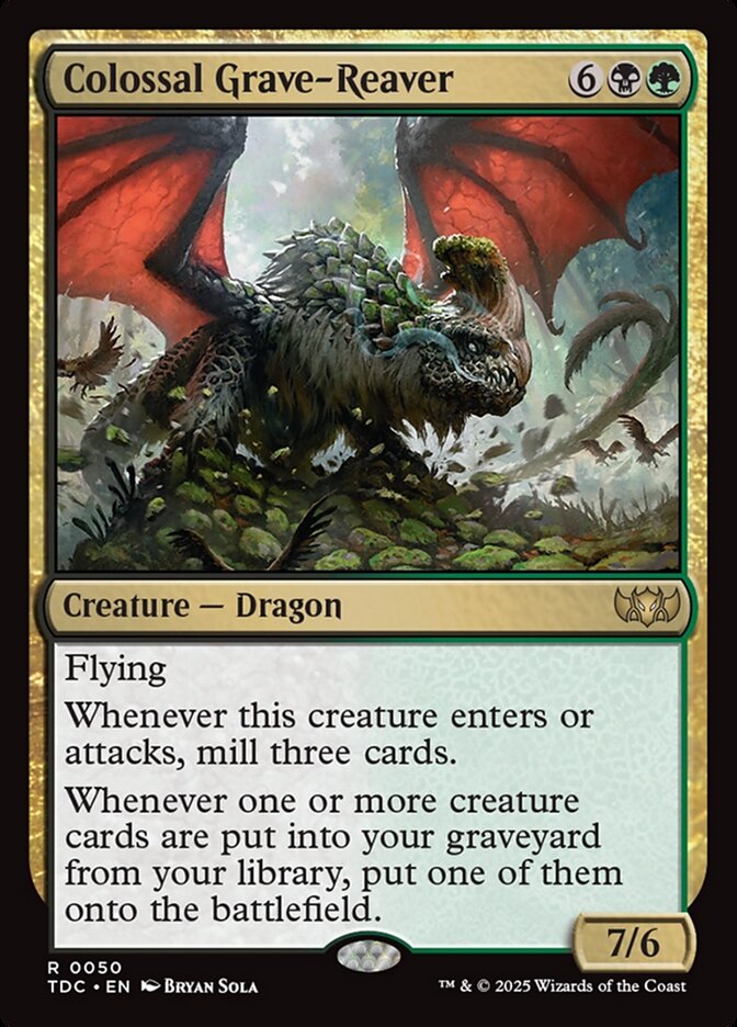 Colossal Grave-Reaver 50 (Commander: Tarkir: Dragonstorm)  | Good Games Adelaide SA