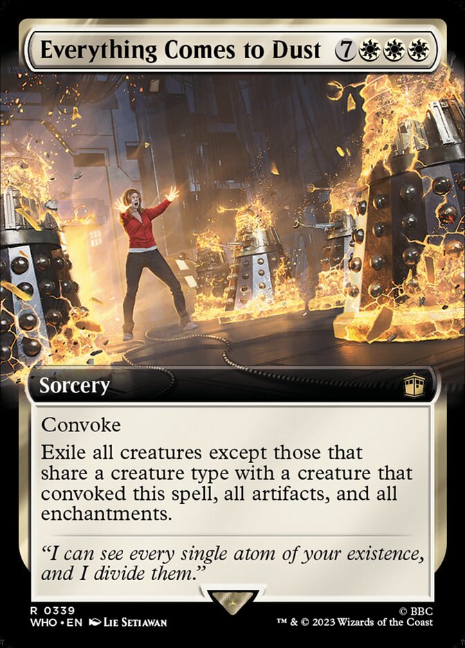 Everything Comes to Dust 339 (Universes Beyond: Doctor Who)  - Foil | Good Games Adelaide SA