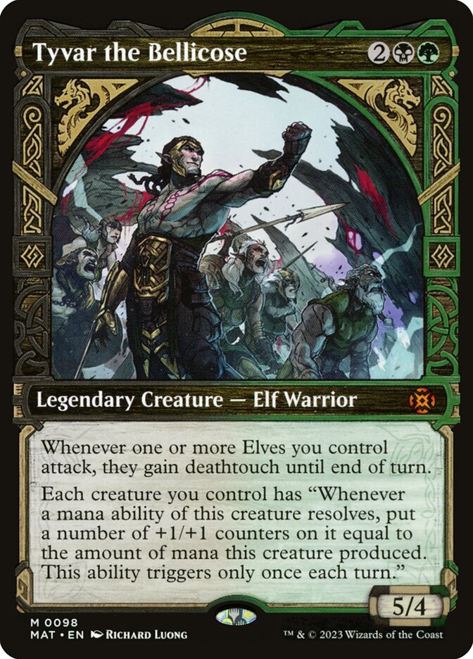 Tyvar the Bellicose 98 (March of the Machine: The Aftermath)  - Showcase Foil | Good Games Adelaide SA
