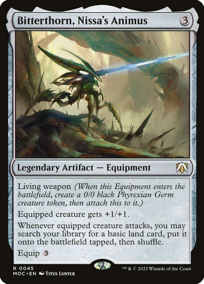 Bitterthorn, Nissa's Animus 45 (Commander: March of the Machine)  | Good Games Adelaide SA