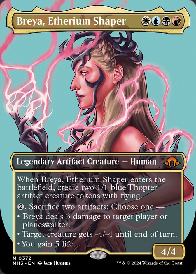 Breya Etherium Shaper Borderless 372 (Modern Horizons 3)  - Borderless Foil | Good Games Adelaide SA