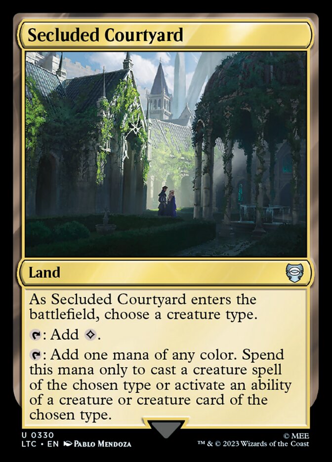 Secluded Courtyard 330 (Commander: The Lord of the Rings: Tales of Middle-earth)  | Good Games Adelaide SA