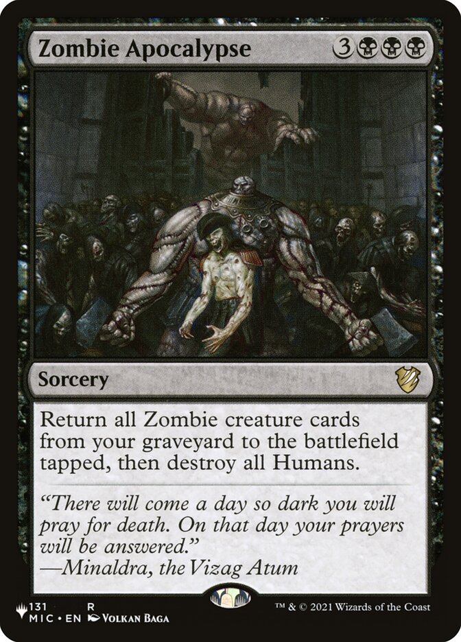 Zombie Apocalypse 131/038 (The List Reprints)  | Good Games Adelaide SA