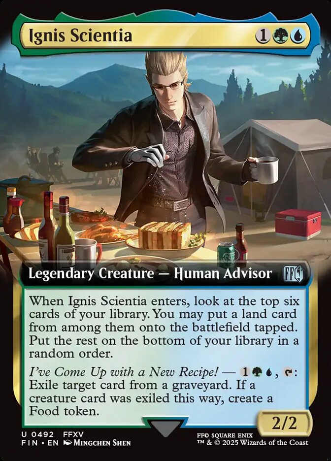 Ignis Scientia 492/309 (FINAL FANTASY)  - Extended Art Foil | Good Games Adelaide SA