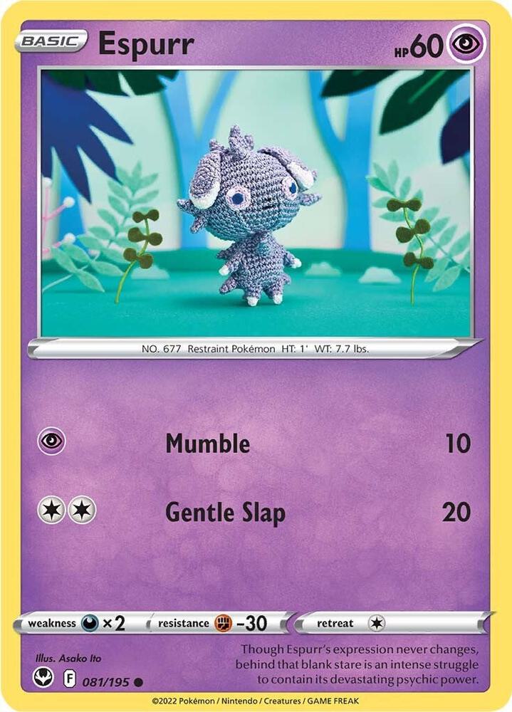 Espurr 081/195 (SWSH12: Silver Tempest)  | Good Games Adelaide SA