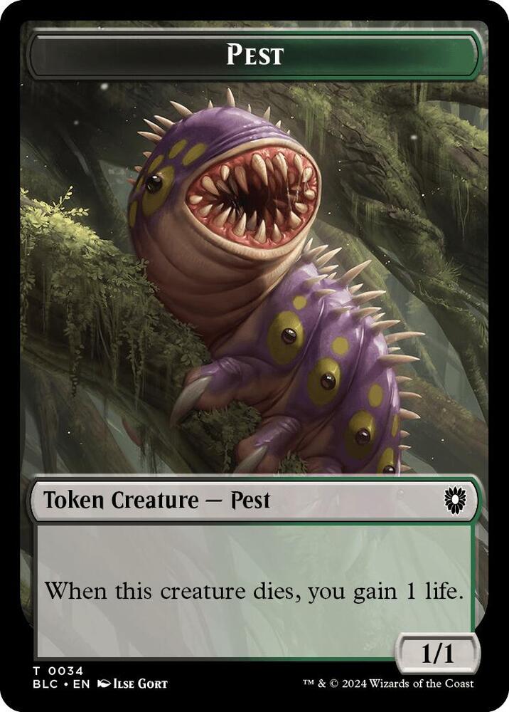 Pest Shapeshifter Double Sided Token 34 // 15 (Commander: Bloomburrow)  | Good Games Adelaide SA