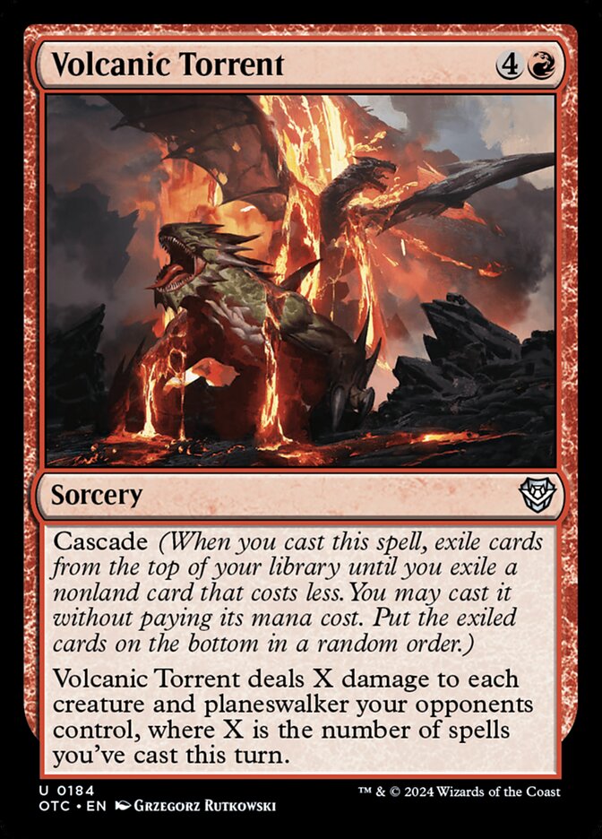Volcanic Torrent 184 (Commander: Outlaws of Thunder Junction)  | Good Games Adelaide SA