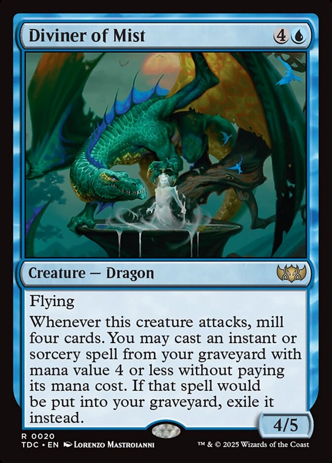 Diviner of Mist 20 (Commander: Tarkir: Dragonstorm)  | Good Games Adelaide SA