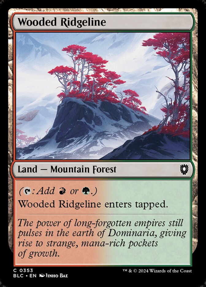 Wooded Ridgeline 353 (Commander: Bloomburrow)  | Good Games Adelaide SA