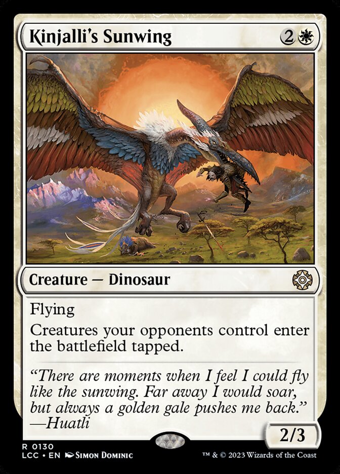 Kinjalli's Sunwing 130 (Commander: The Lost Caverns of Ixalan)  | Good Games Adelaide SA
