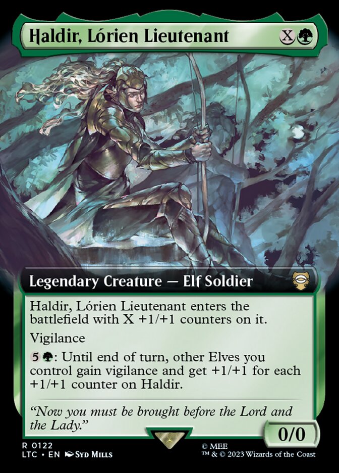 Haldir, Lórien Lieutenant 122 (Commander: The Lord of the Rings: Tales of Middle-earth)  - Extended Art | Good Games Adelaide SA