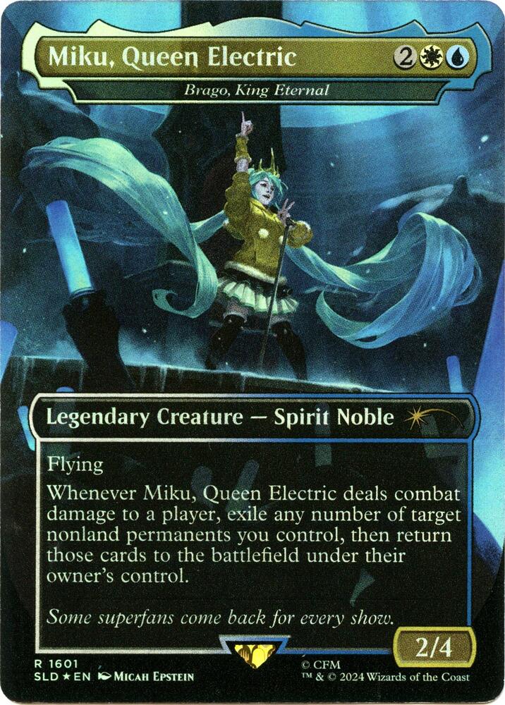 Miku Queen Electric Brago King Eternal Rainbow Foil 1601 (Secret Lair Drop Series)  - Foil | Good Games Adelaide SA