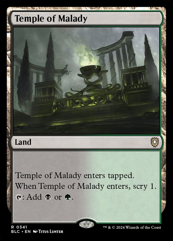 Temple of Malady 341 (Commander: Bloomburrow)  | Good Games Adelaide SA