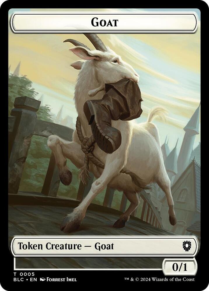 Goat Wolf 0032 Double Sided Token 5 // 32 (Commander: Bloomburrow)  | Good Games Adelaide SA