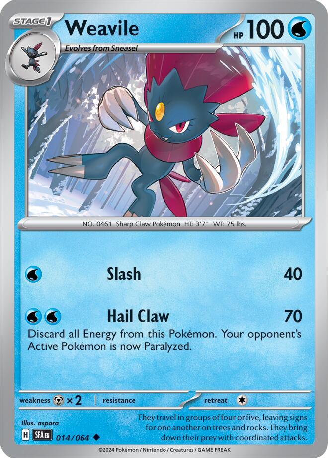 Weavile 014/064 (SV: Shrouded Fable)  | Good Games Adelaide SA