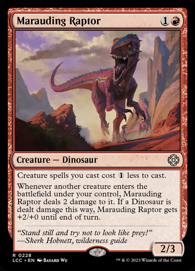 Marauding Raptor 228 (Commander: The Lost Caverns of Ixalan)  | Good Games Adelaide SA