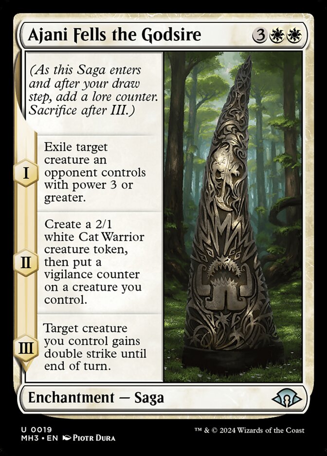 Ajani Fells the Godsire 19 (Modern Horizons 3)  | Good Games Adelaide SA