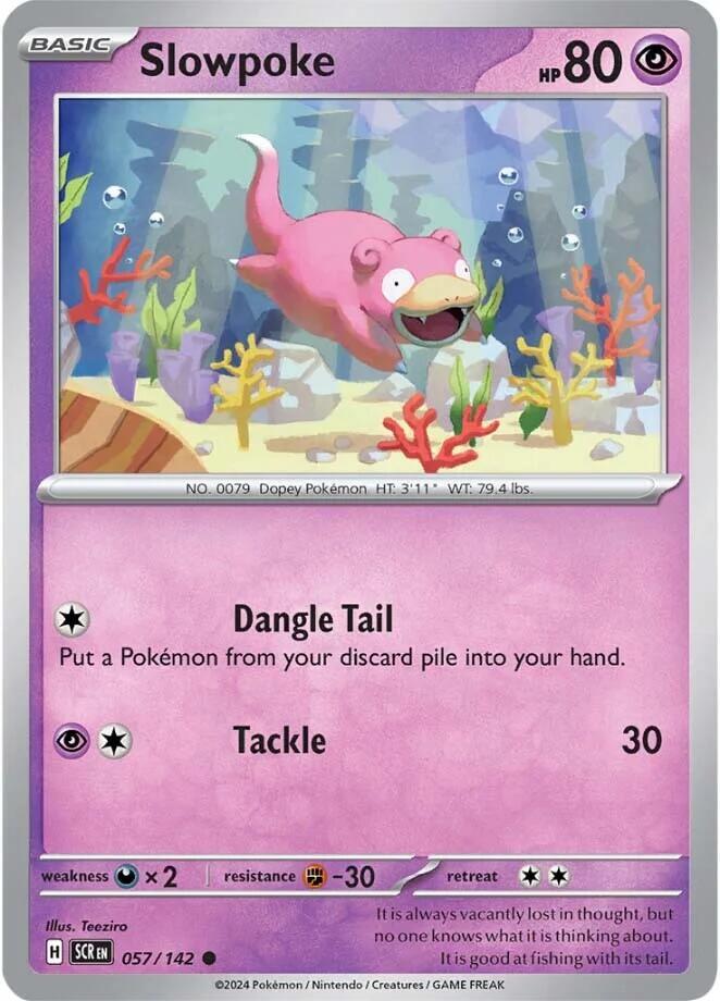 Slowpoke 057/142 (SV07: Stellar Crown)  | Good Games Adelaide SA