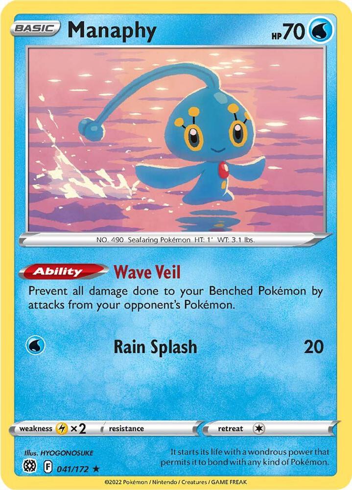 Manaphy 041/172 (SWSH09: Brilliant Stars)  | Good Games Adelaide SA