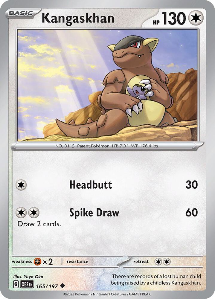 Kangaskhan 165/197 (SV03: Obsidian Flames)  | Good Games Adelaide SA