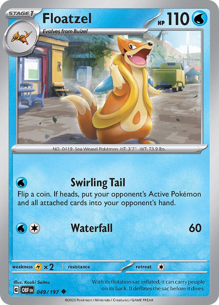 Floatzel 049/197 (SV03: Obsidian Flames)  | Good Games Adelaide SA