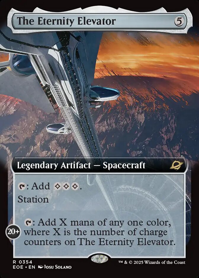 The Eternity Elevator 354/276 (Edge of Eternities)  - Extended Art Foil | Good Games Adelaide SA