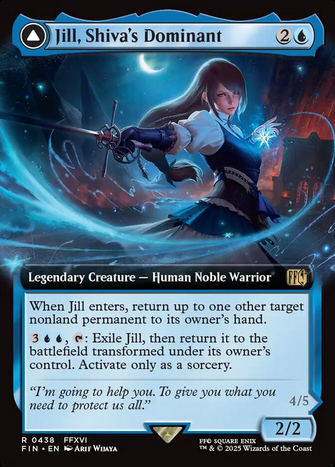 Jill, Shiva's Dominant // Shiva, Warden of Ice 438 (FINAL FANTASY)  - Foil | Good Games Adelaide SA