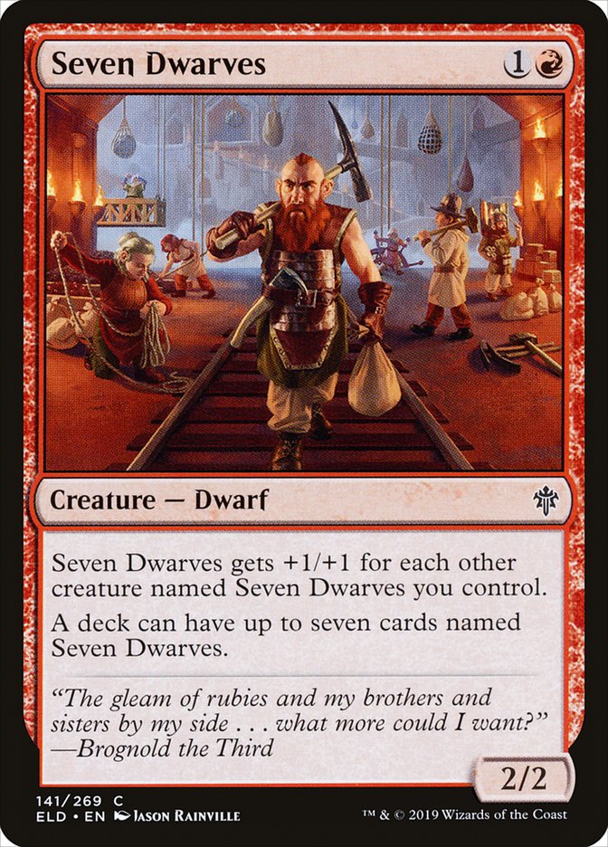 Seven Dwarves 141 (Throne of Eldraine)  - Foil | Good Games Adelaide SA