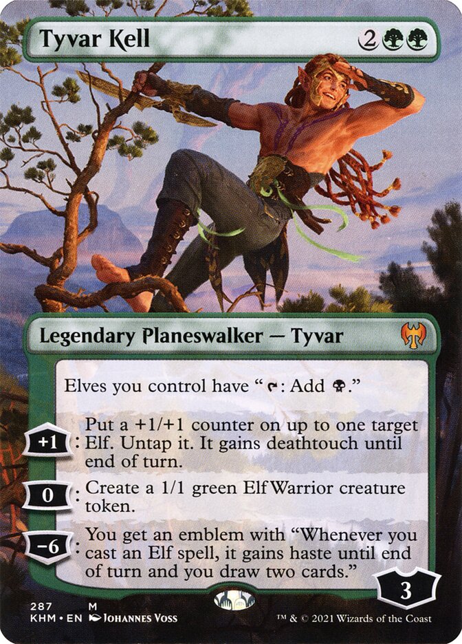 Tyvar Kell 287 (Kaldheim)  - Borderless Foil | Good Games Adelaide SA