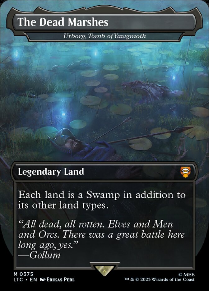 The Dead Marshes Urborg Tomb of Yawgmoth 375 (Commander: The Lord of the Rings: Tales of Middle-earth)  - Borderless | Good Games Adelaide SA