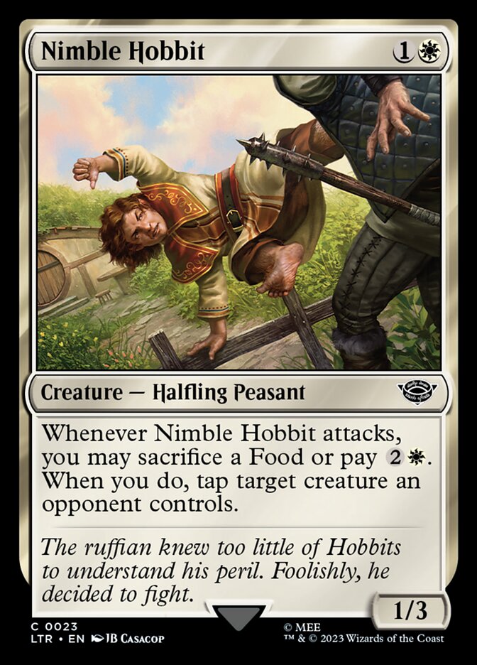 Nimble Hobbit 23 (Universes Beyond: The Lord of the Rings: Tales of Middle-earth)  | Good Games Adelaide SA