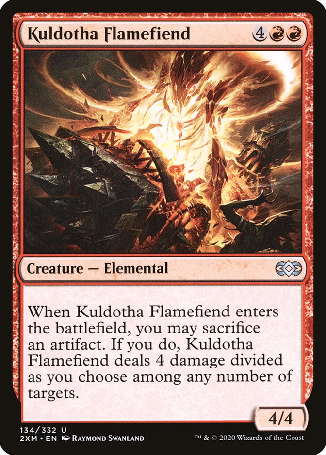 Kuldotha Flamefiend 134 (Double Masters)  - Foil | Good Games Adelaide SA