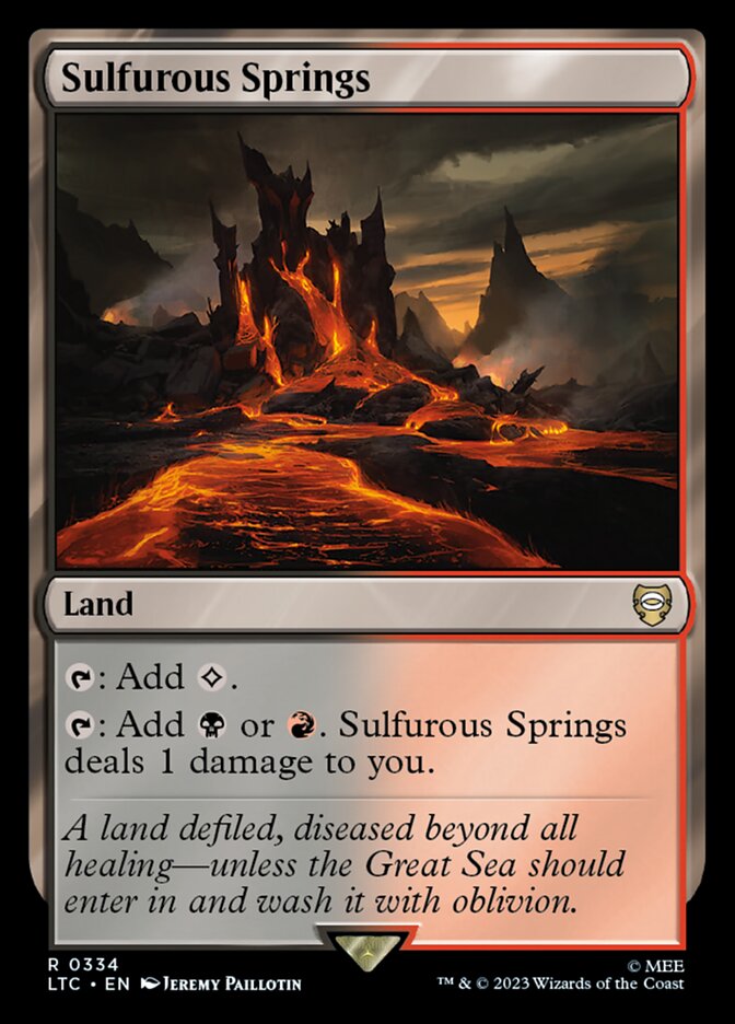 Sulfurous Springs 334 (Commander: The Lord of the Rings: Tales of Middle-earth)  | Good Games Adelaide SA