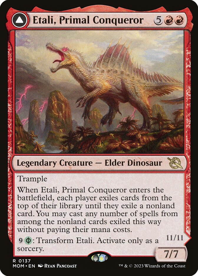 Etali, Primal Conqueror // Etali, Primal Sickness 137 (March of the Machine)  | Good Games Adelaide SA
