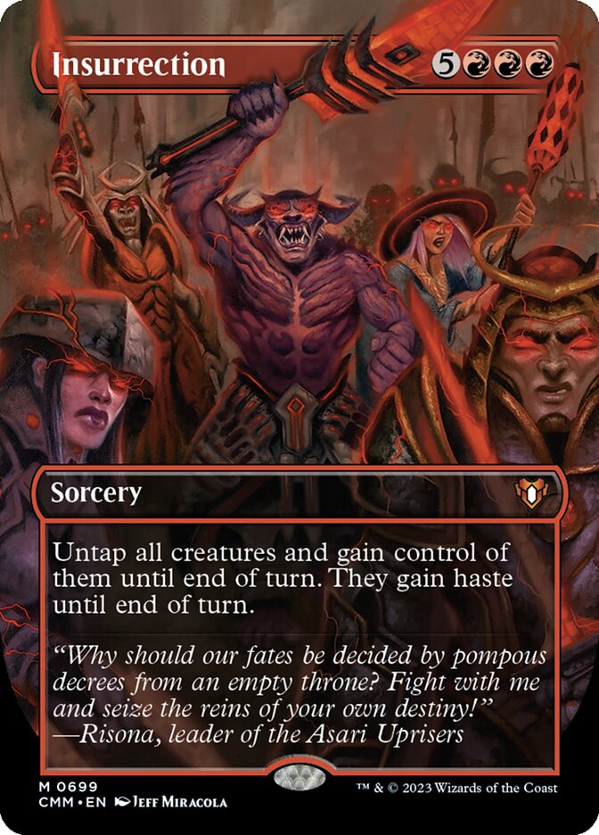 Insurrection 699 (Commander Masters)  - Borderless Foil | Good Games Adelaide SA
