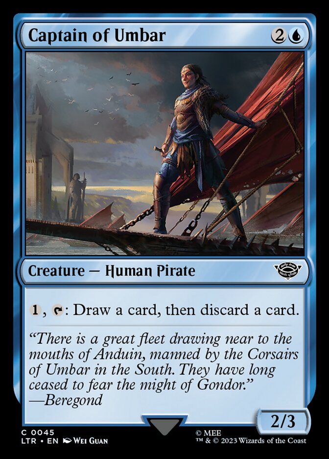 Captain of Umbar 45 (Universes Beyond: The Lord of the Rings: Tales of Middle-earth)  - Foil | Good Games Adelaide SA