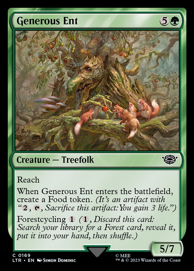 Generous Ent 169 (Universes Beyond: The Lord of the Rings: Tales of Middle-earth)  - Foil | Good Games Adelaide SA