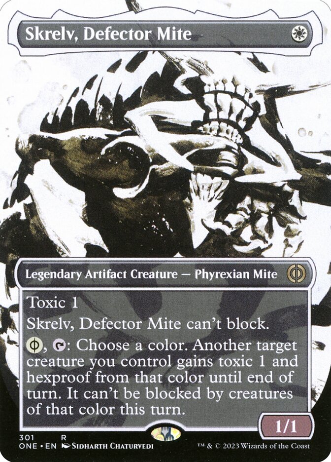 Skrelv, Defector Mite 301/271 (Phyrexia: All Will Be One)  - Borderless | Good Games Adelaide SA