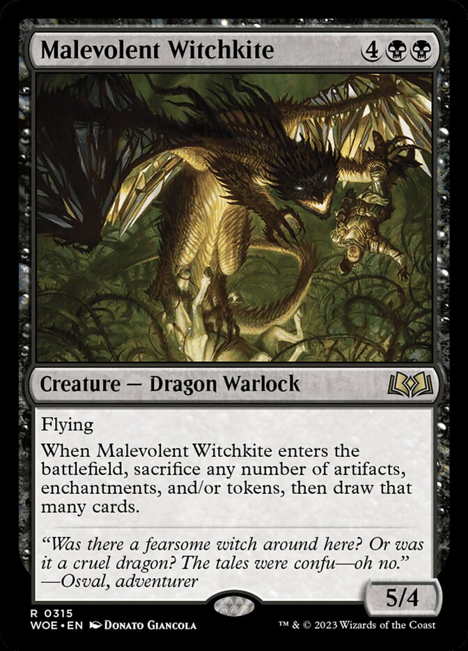 Malevolent Witchkite 315 (Wilds of Eldraine)  | Good Games Adelaide SA