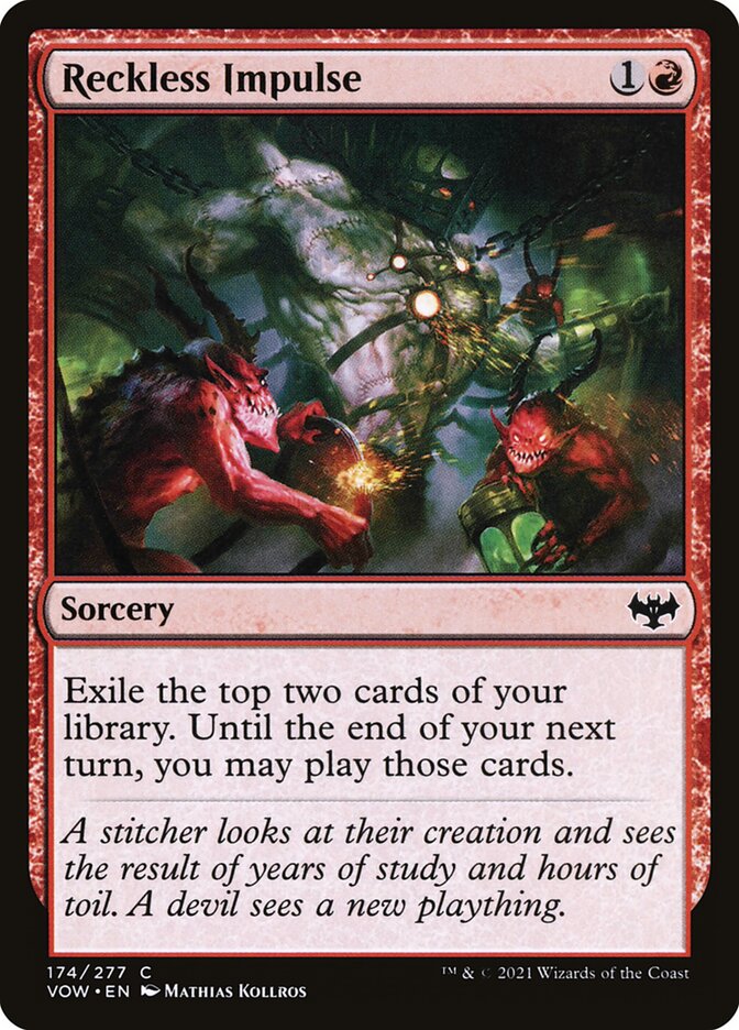 Reckless Impulse 174 (Innistrad: Crimson Vow)  - Foil | Good Games Adelaide SA