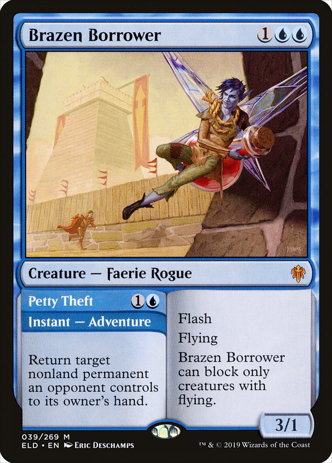 Brazen Borrower // Petty Theft 39 (Throne of Eldraine)  - Foil | Good Games Adelaide SA